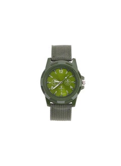 Men Watch Bands Round Nylon Strap Military Wristwatch, Electronic Analog Wrist Watch Men Watch BandsWatch Bands (OD Green)