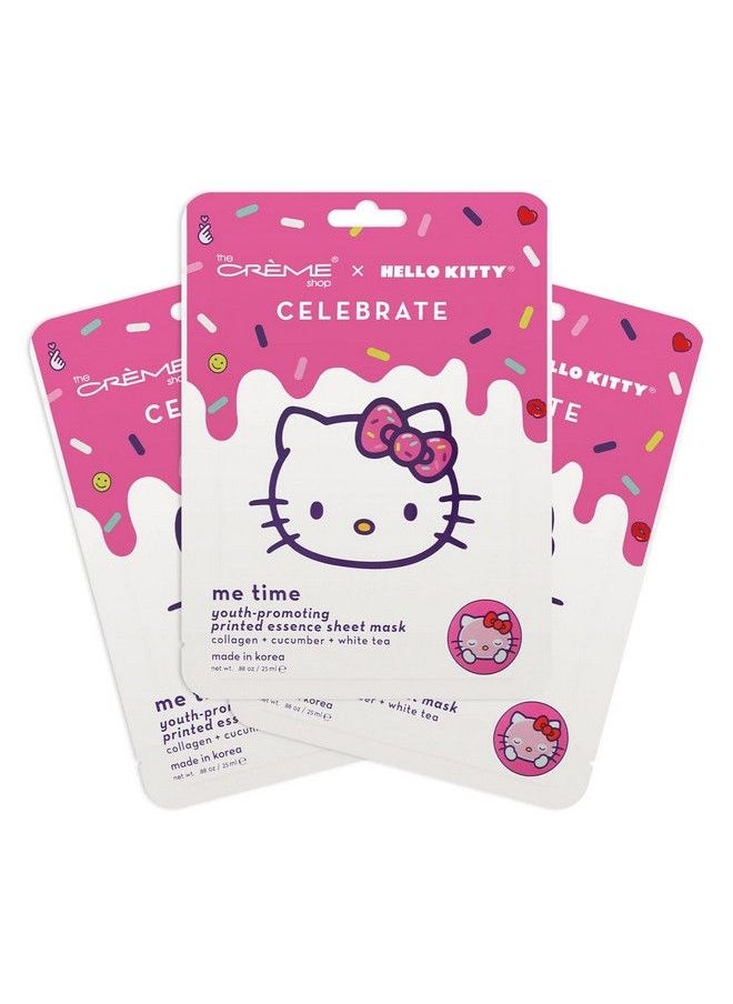 The Crème Shop | Hello Kitty Celebrate Me Time! Youthpromoting Sheet Mask (3 Pack)  - Image 1