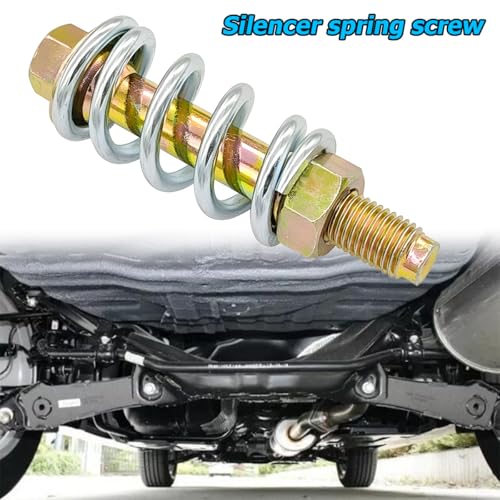 Zipelo 2PCS Car Exhaust Spring Bolt and Nut kit, M10 x 1.25 Auto Exhaust Bolt and Spring Hardware Kit with Nuts Gaskets, Vehicle Replacement Accessories, Universal for RV, SUV, Truck - Image 3