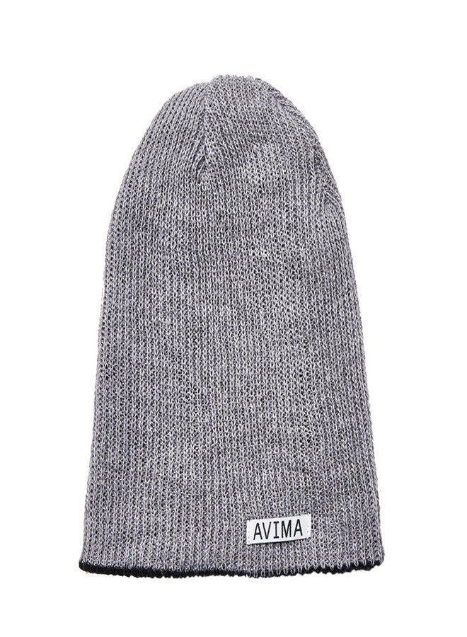 AVIMA Reversible Beanie Hat for Men, Women & Kids in Many Colors | Stretchy, Comfy, Slouchy & Snug Cap Woven Design| Improve Your Looks, Mix & Match with Outfits, Warm Your Head (Black and Grey) - Image 2