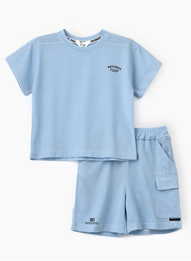 babyqlo Cool Blue Oversized Summer Set