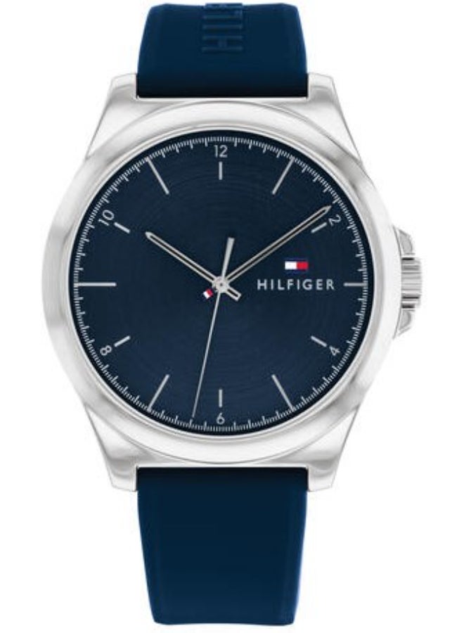 TOMMY HILFIGER Men's Blue Dial Analog Quartz Watch 42 mm -  1710616 