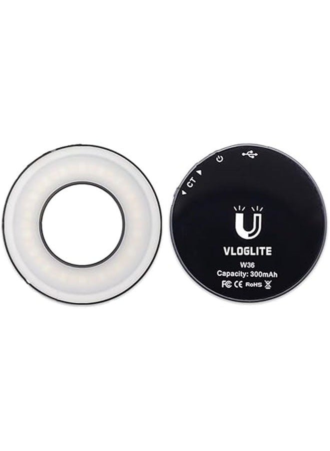 Magnetic pocket magnetic light with phone clip, LED light for selfies, fill light (ring light) compatible with mobile phones with magnetic appeal - Image 1