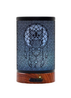 EQUSUPRO EQUSUPRO Essential Oil Diffuser 150ml Metal Aromatherapy Oil Diffuser Ultrasonic Cool Mist Diffuser with Auto Shut-Off Protection,7 Colors Changed LED for Home Office SPA Yoga (Owl) 