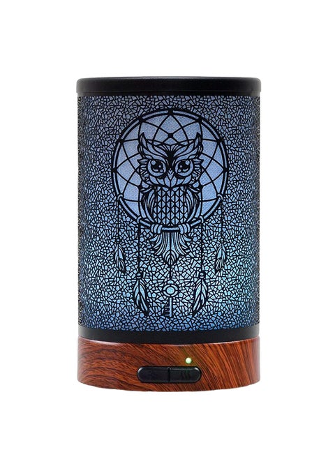EQUSUPRO Essential Oil Diffuser 150ml Metal Aromatherapy Oil Diffuser Ultrasonic Cool Mist Diffuser with Auto Shut-Off Protection,7 Colors Changed LED for Home Office SPA Yoga (Owl)