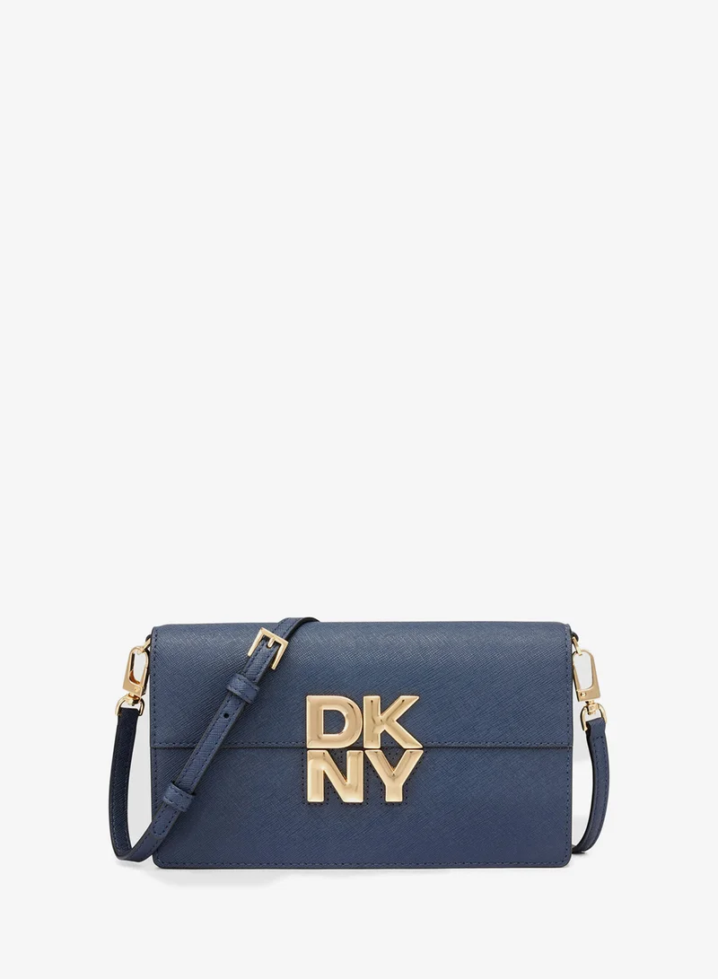 DKNY Echo Logo Flap Over Crossbody