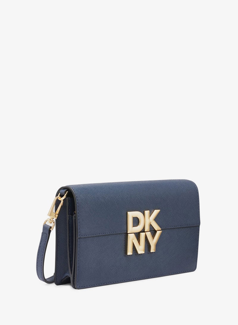 DKNY Echo Logo Flap Over Crossbody - Image 3