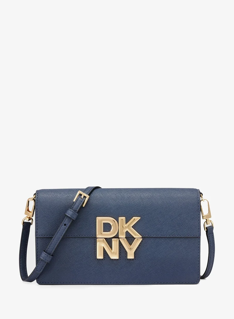 DKNY Echo Logo Flap Over Crossbody