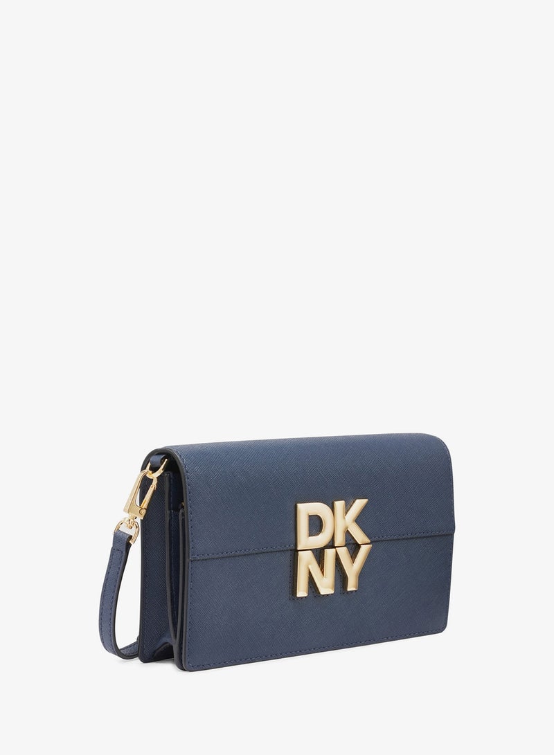 دكني حقيبة كروس بودي بشعار إيكو وغطاء قلاب - Image 3