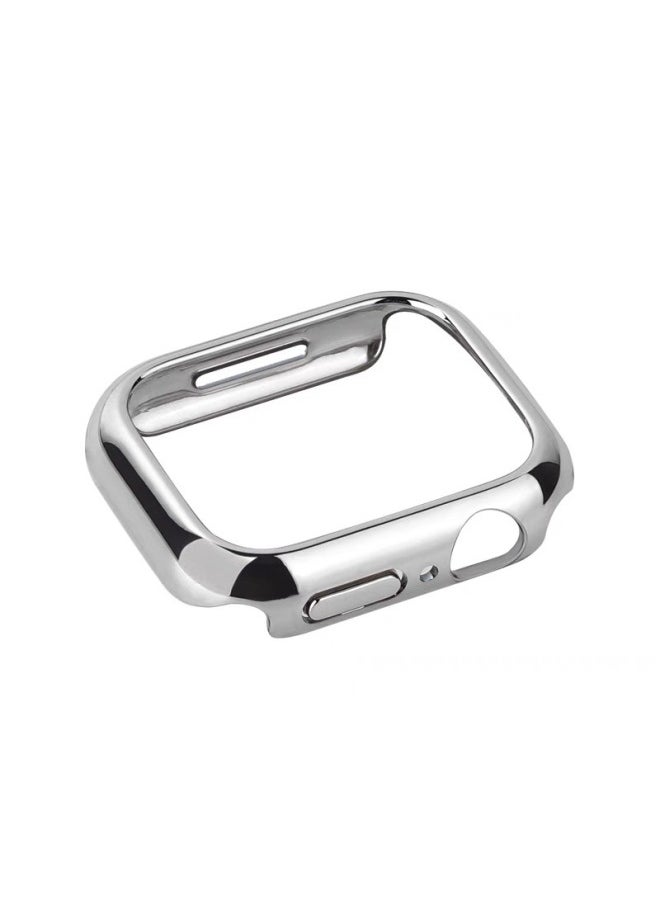 Generic - Suitable For Iwatch10 Generation Electroplated Half Pack S10 Apple 360 Watch PC Protective Shell Frame 46 Scratch-resistant And Drop-resistant-Color:Official Blue-Appearance Size:iWatch Ultra/2 49mm - Image 1