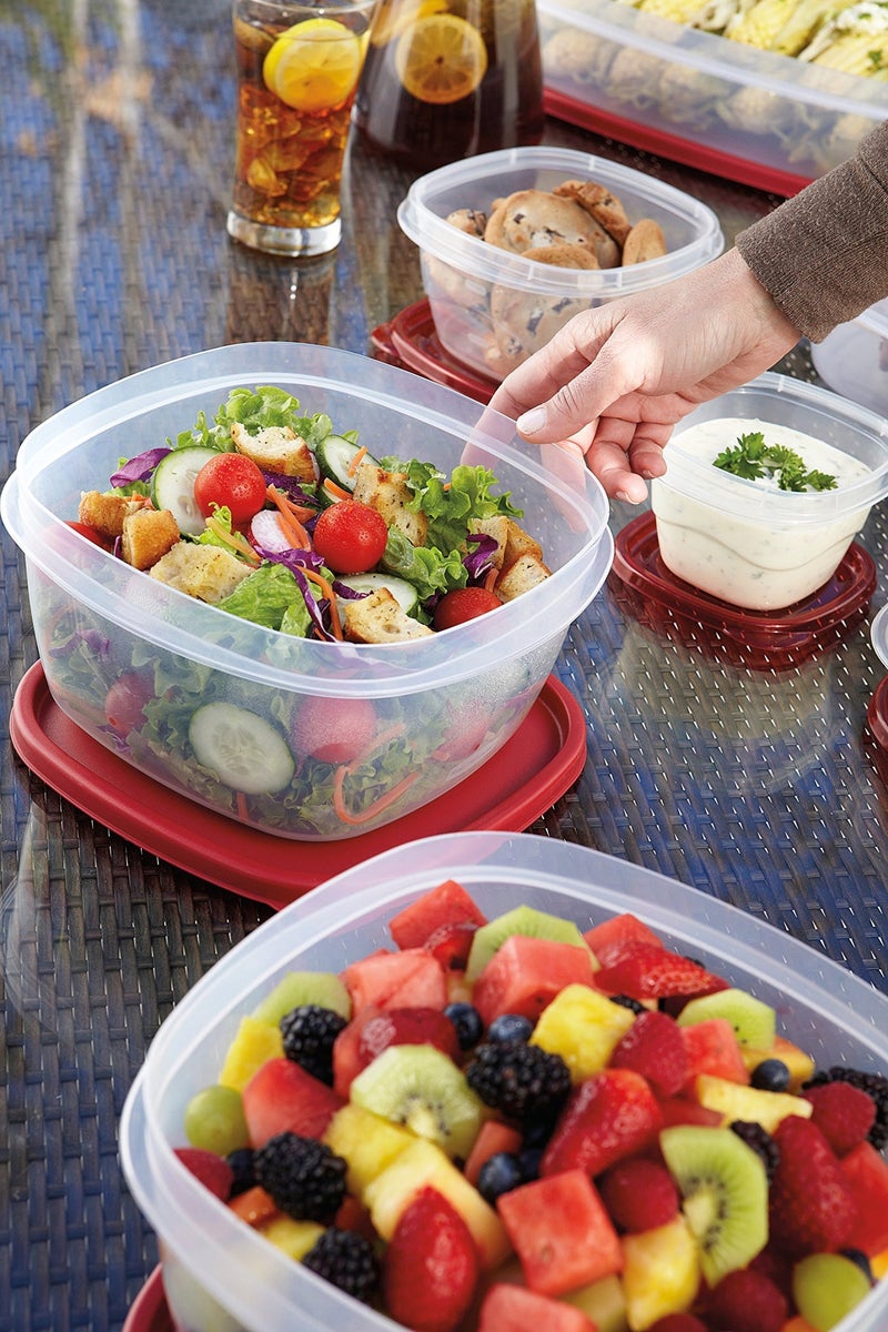 Rubbermaid Easy Find Lids Food Storage Container, 1.25 Cup, Racer Red - Image 5