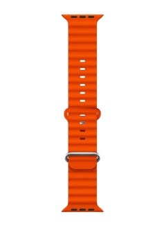 Generic Soft Silicone Ocean Band Compatible With Apple Watch Ultra Band 49mm,45mm,44mm,42mm For Men Women High Quality Adjustable Bands  - Image 1
