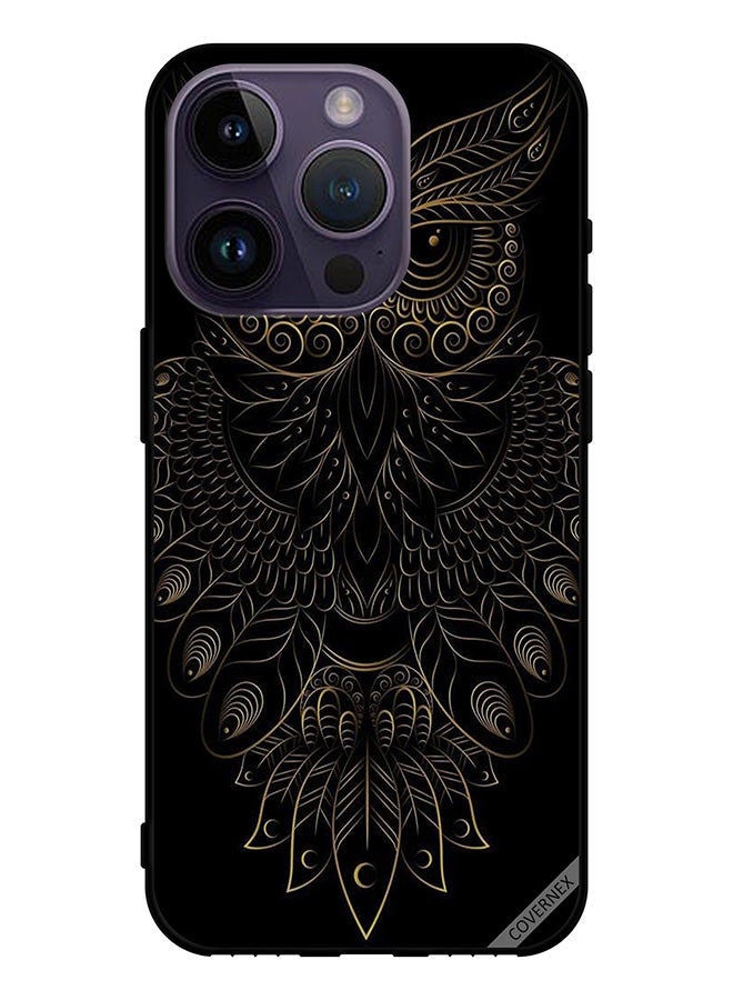 Covernex Protective Case Cover For Apple iPhone 14 Pro Modern Floral Owl Art - Image 1