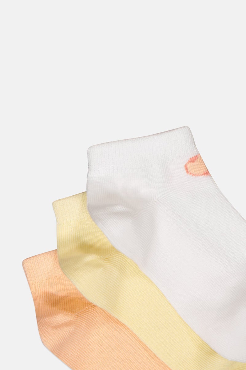 bebe Toddlers Girl 5 Pairs Brand Logo Ankle Sock, Multicolor - Image 2