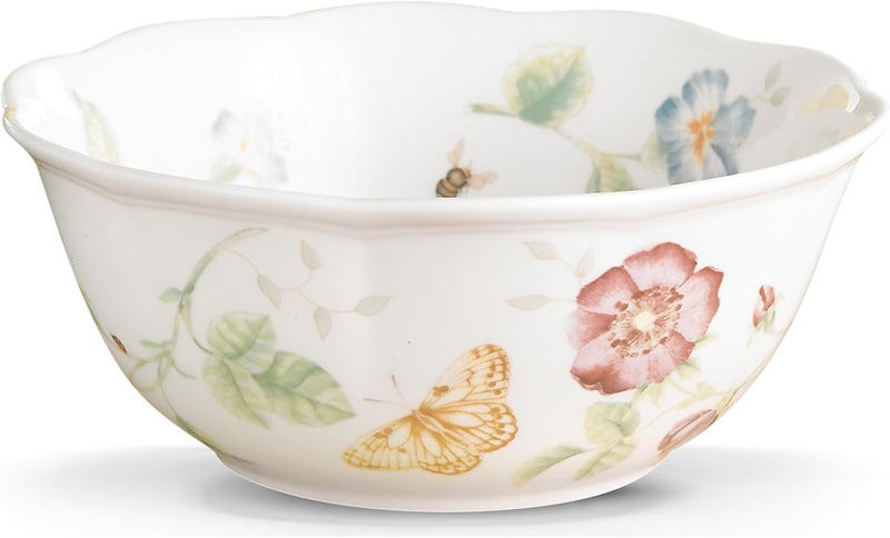 Lenox Butterfly Meadow Scalloped All-Purpose Bowl - 7 Inch Diameter, 34 Ounce Capacity - Image 1