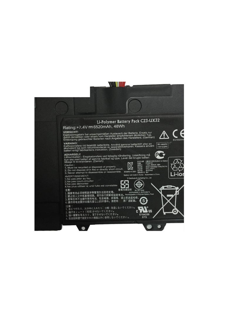 Terabyte بطارية لابتوب C23-UX32 متوافقة مع Asus VivoBook U38 U38N U38N-C4004H ZenBook UX32 UX32A UX32VD Series (7.4V 48Wh) - Image 2