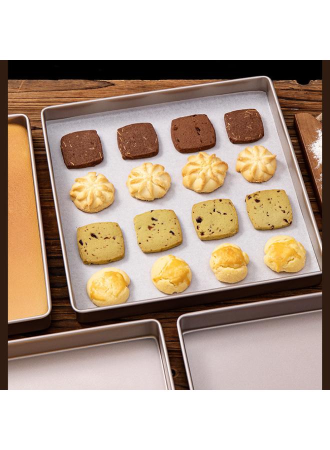 Bluejw Household Non-stick Nougat Snowflake Crisp Dry Baking Tools 28 × 28 Square Cake Roll Baking Pan Mold - Image 5