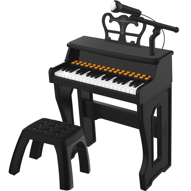 Dollox Keyboard Piano for Kids, Toddler Piano Toys 37 Keys Kid Musical Instruments Electric Keyboard Baby Pianos for Beginners Mini Music Toy with Stool, Birthday Gift for Age 3 4 5 6 Years Old - Image 1