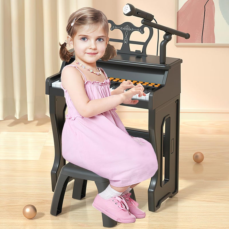 Dollox Keyboard Piano for Kids, Toddler Piano Toys 37 Keys Kid Musical Instruments Electric Keyboard Baby Pianos for Beginners Mini Music Toy with Stool, Birthday Gift for Age 3 4 5 6 Years Old - Image 5