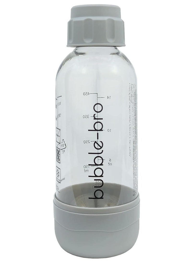 bubble-bro Origin Sparkling Water Maker Family Pack - with 2 x 60L CO2 Cylinders, 1 x additional 1L bottle & 2 x 500ml bottles (Metallic Grey) - Image 5