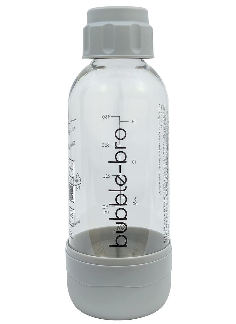 bubble-bro - bubble-bro Origin Sparkling Water Maker Family Pack - with 2 x 60L CO2 Cylinders, 1 x additional 1L bottle & 2 x 500ml bottles (Metallic Grey) - Image 1
