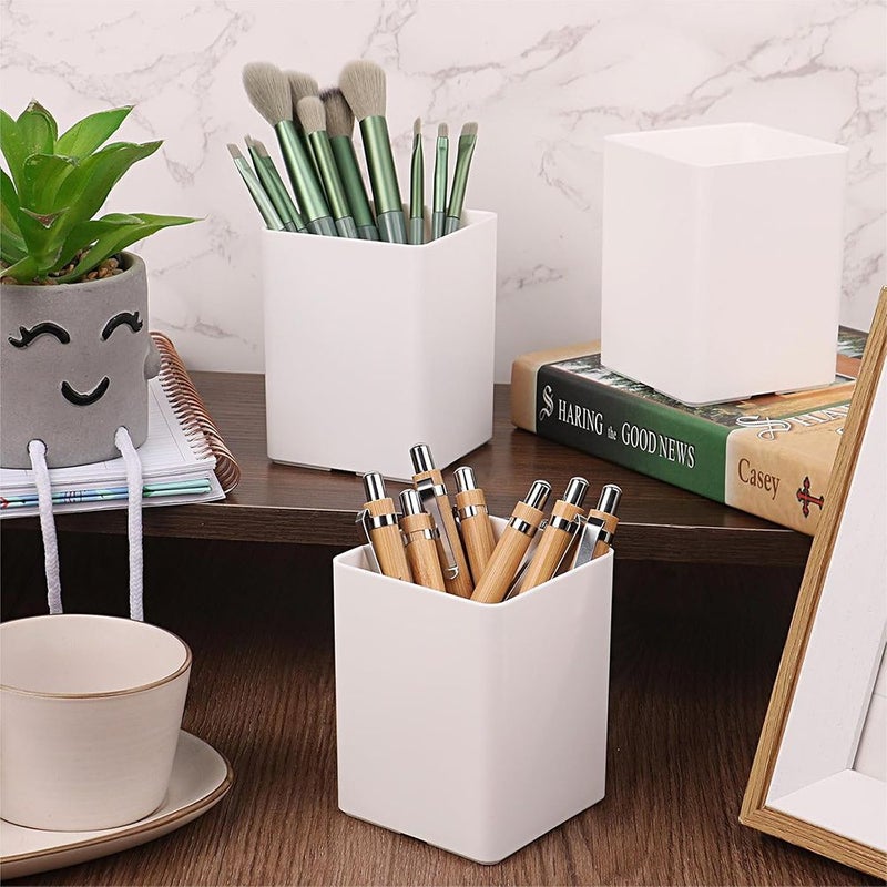 A Stylish Letter Printed Pen Holder Storage Box Perfect For Organizing Makeup Brushes And Stationery On Your Desk Excellent Gift For Valentine Day Holiday Presents - Image 3