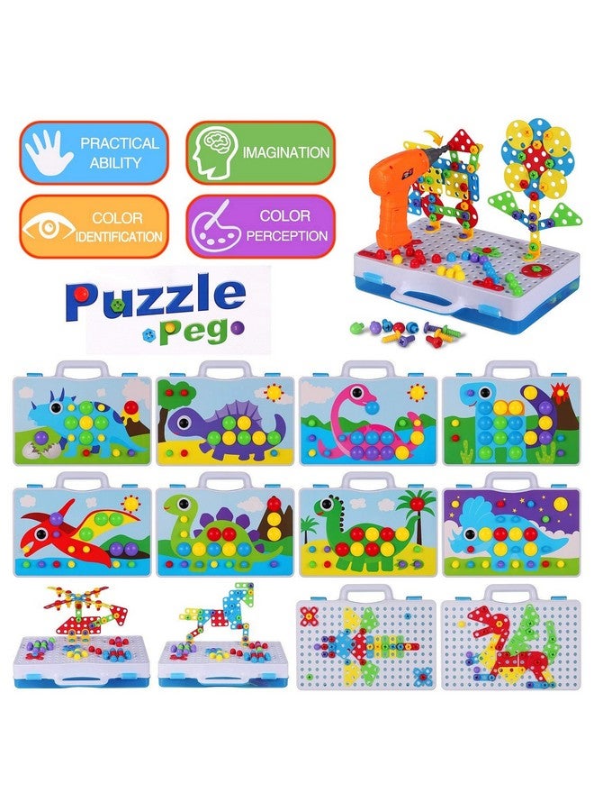 SUPSTEM Stem Building Toys For Kids 3+ Year Old, Creativity Tool Box With Drill Screwdriver Toy Set, Creative Building Blocks Pegboard Kits For Boys & Girls 3 4 5 6 7 8 Year Old - Image 5