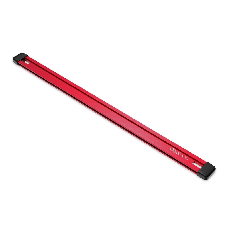 Olsa Tools Aluminum Socket Organizer Rail HighGrade Socket Rail Holder Without Clips Red Professional Grade Part 1134