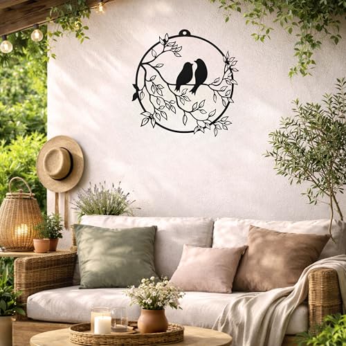 Camin Bird Design Wooden Wall Decor | Wall Hanging Art for Living Room, Bedroom, Office | 3D Laser Cut MDF Wall Panel | Modern Home Decoration -Black - Image 5
