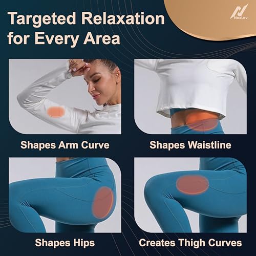 NexLev Cordless Body Massager | Neck, Shoulder, Back, Legs & Thigh Pain Relief | 10 Intensity and 12 Modes | 6 Attachments | Deep Tissue Kneading for Complete Pain Relief | Charging Indicator | PM-02 - Image 5
