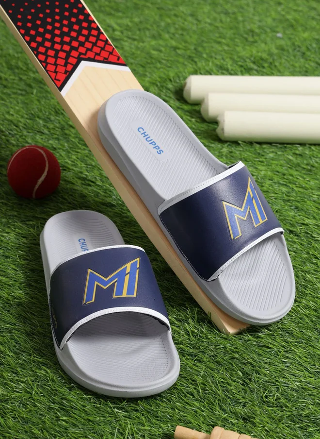 تشيبس CHUPPS Men's Mumbai Indians Printed Sliders
