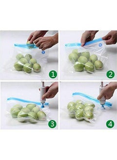 DHAVL dhavl Sous Vide Cooking Bags BPAFree Reusable Vacuum Seal Bags with Air Valve for Joule and Anova Cookers Freezer Safe Vacuum Food Storage Bags food vcuum bag 26x28 cm pack of 6  - Image 2