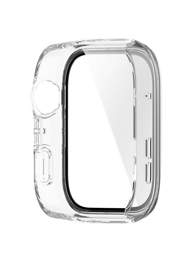 1pcs Case and Screen Protector for Huawei Watch Fit 4, All-around Anti Scratch Shockproof Protective Hard PC Full Cover Tempered Glass Compatible with Huawei Watch Fit4 (Transparent)  - Image 5