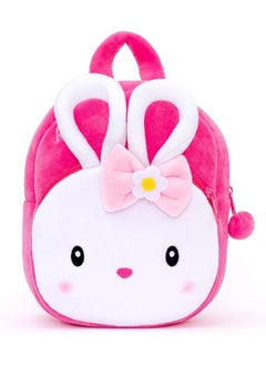 Blue Tree blue tree Kids School Bag Soft Plush Backpack Cartoon Bags Mini Travel Bag for Girls Boys Toddler Baby Konggi Rabbit & Hi Girl  - Image 2