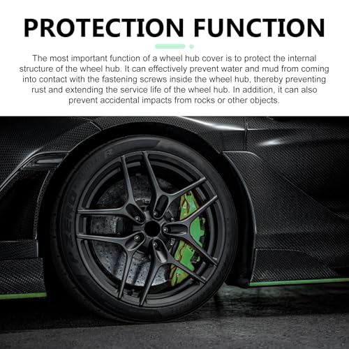 Dogary 4 PCS Car Wheel Hub Center Cap, Snap-in Tight Fit Wheel Center Hub Cap Cover, Scratch-Resistant Waterproof Rim Exterior Accessories, Universal for Most Vehicles, Trucks, SUVs (Black) - Image 5