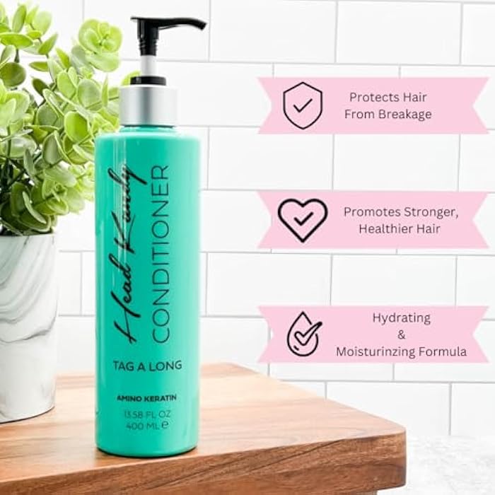 Head Kandy Amino Keratin Sqaud Goals Conditioner | Tag Along | For Colored Hair | Salon Quality, For Dry, Damaged Hair & Growth | 12 oz - Image 3