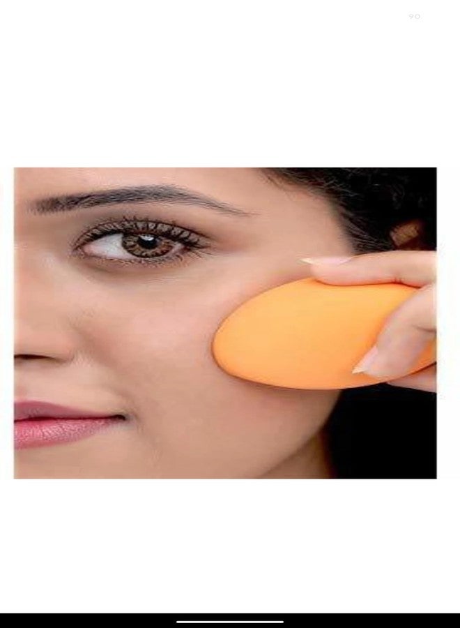 Sponge Makeup Powder Puff Set, Multiple Shapes, Assorted Colors, Beauty Blending Sponge, Pack of 6 - Image 2