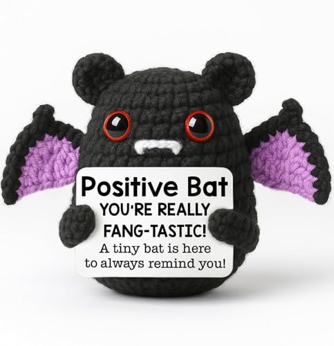 MBL Emotional Inspirational Support for Women Valentines Galentines Day Motivational Funny Gag Boo Easter Basket Stuffers Spooky Crochet Bat Birthday Gifts for Men Coworkers Friends Colleges Teens - Image 1