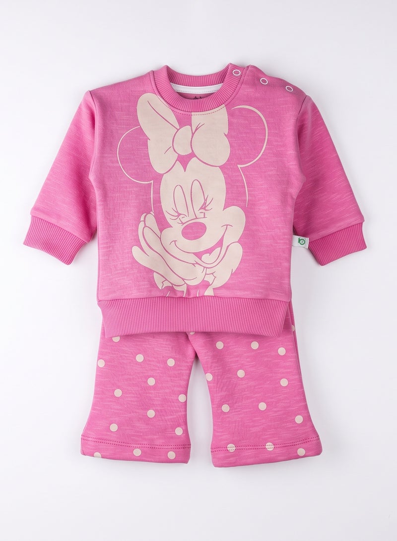 Katjie Baby Girls Minnie Mouse Winter Pajama Set 8511 - Image 1