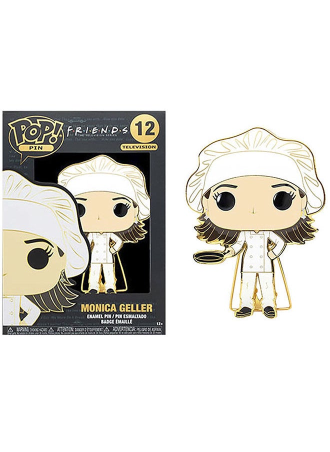 Funko - Enamel Pop Pin! TV: Friends Monica Chef Collectable Enamel Figure, FRPP0002, 3.75 Inch - Image 1