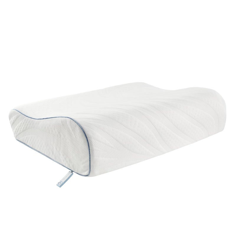 SEALY Dreamlife Standard Size Contour Memory Foam Pillow with Surface Guard Technology, Removable Machine-Washable Cover, 1 Year Limited Warranty - Image 2