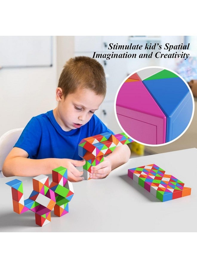 Kiditos Qiyi Magic Snake Cube Twisty Puzzle Toys (72 Blocks), For Kids Age 6 Years & Up - Image 5
