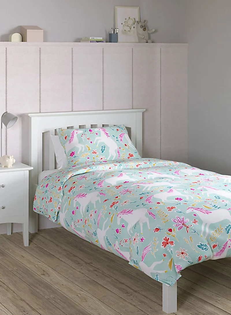 Marks & Spencer Cotton Mix Unicorn Single Bedding Set