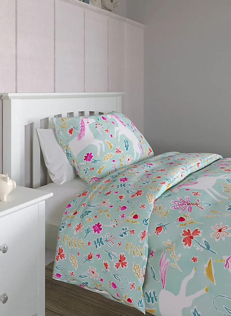 Marks & Spencer Cotton Mix Unicorn Single Bedding Set