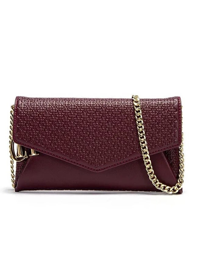 CHCH Trendy Women's Crossbody Bag, Classic Fashion All-Match Shoulder Bag with Chain, Portable Storage for Phone & Lipstick