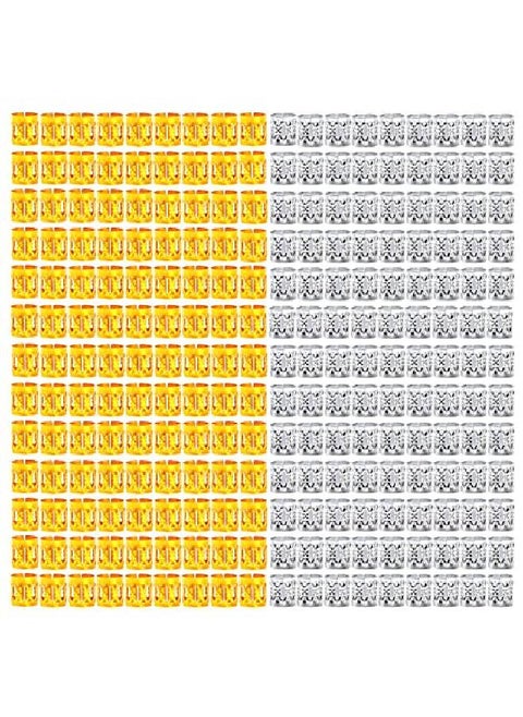 400 Pieces Aluminum Hair Jewelry Dreadlocks Metal Cuffs For Hair Braids Hair Accessories For Braids Adjustable Metal Cuffs Hair Decoration Braiding Hair Jewelry For Box Braids