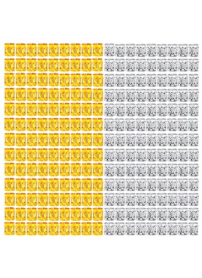 Leeven - 400 Pieces Aluminum Hair Jewelry Dreadlocks Metal Cuffs For Hair Braids Hair Accessories For Braids Adjustable Metal Cuffs Hair Decoration Braiding Hair Jewelry For Box Braids - Image 1