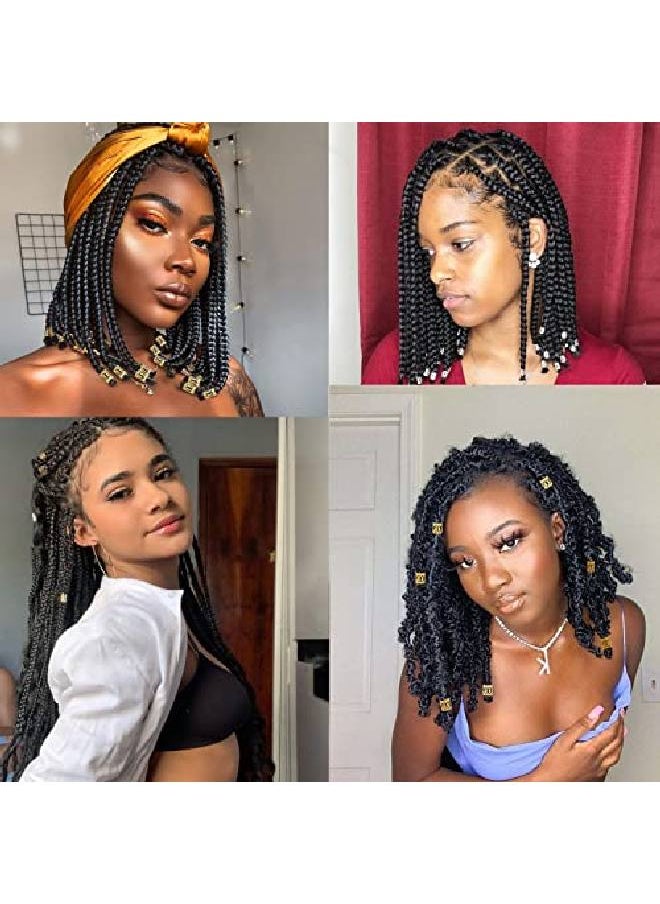 Leeven - 400 Pieces Aluminum Hair Jewelry Dreadlocks Metal Cuffs For Hair Braids Hair Accessories For Braids Adjustable Metal Cuffs Hair Decoration Braiding Hair Jewelry For Box Braids - Image 1