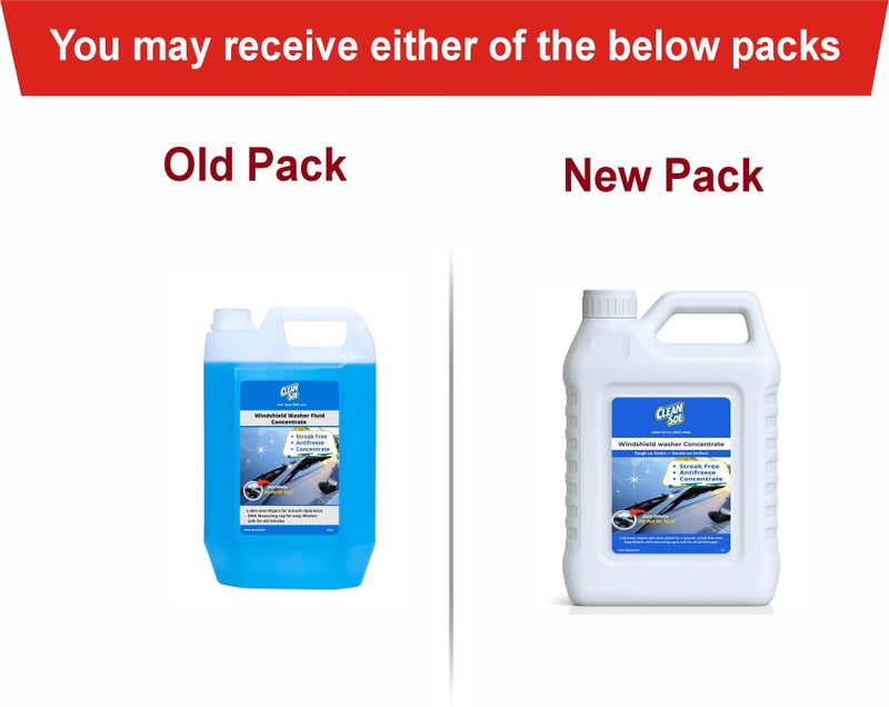 Cleansol Premium Windshield Washer Fluid Concentrate - 5 Litre | Car Windshield Washer Cleaner Liquid - 20mL Makes 1L | Anti-Freeze Formula | Streak-Free Shine | Includes Measuring Cap - Image 2