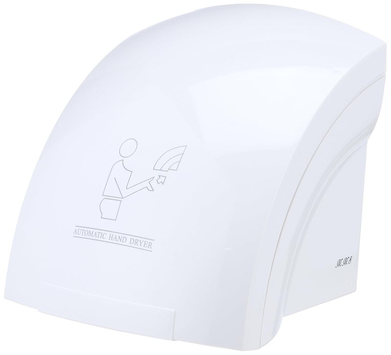 Generic Plastic and Metal Auto Hand Dryer, White - Image 1
